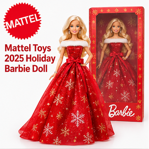 Barbie 2025 Holiday Doll – Special Edition Collectible Fashion Doll