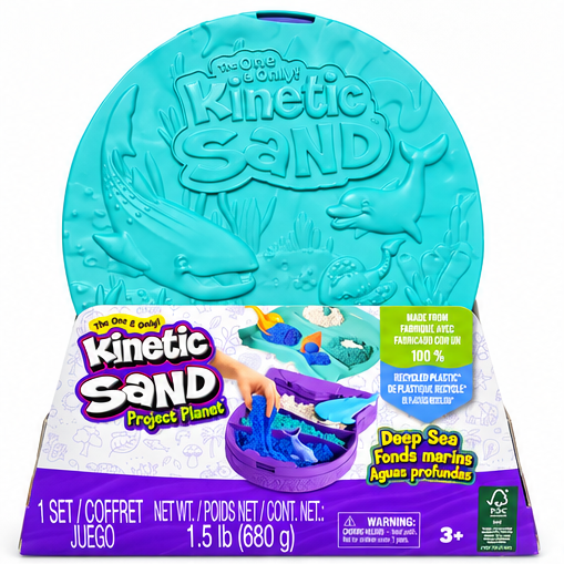 Kinetic Sand Project Planet Deep Sea Playset, 680 g