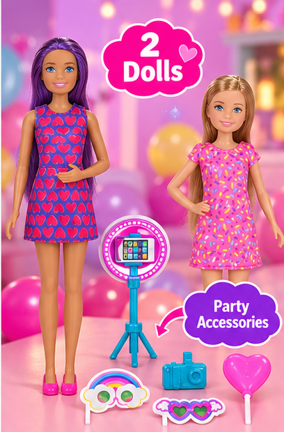 Barbie Celebration Fun Doll Set with Accessories