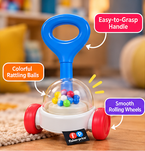 Fisher-Price Corn Popper Rattle – Baby Toy
