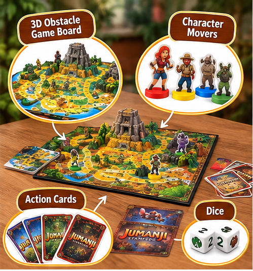 Jumanji Stampede – Cooperative Board Game Adventure