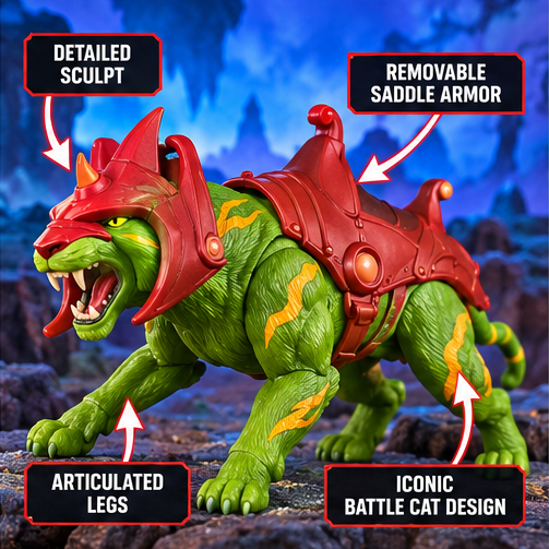 Jurassic World Rebirth Deluxe Battle Cat Dinosaur Figure