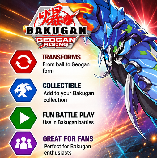 Bakugan Geogan Rising – Geogan Transforming Figure