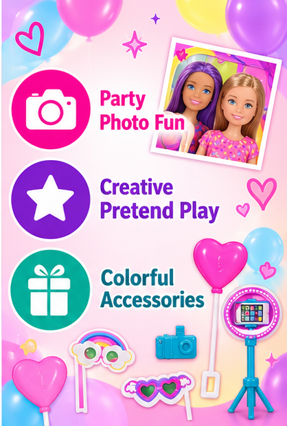 Barbie Celebration Fun Doll Set with Accessories