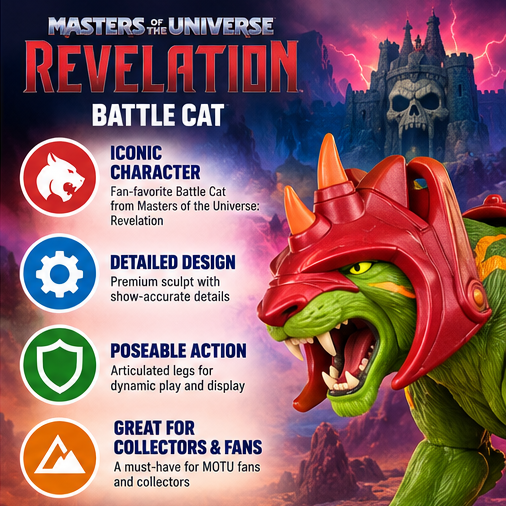 Jurassic World Rebirth Deluxe Battle Cat Dinosaur Figure