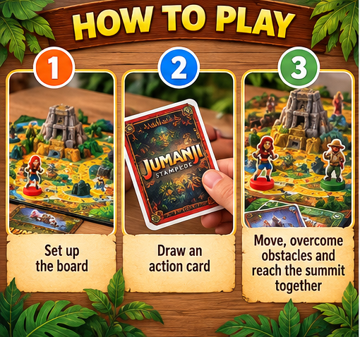Jumanji Stampede – Cooperative Board Game Adventure