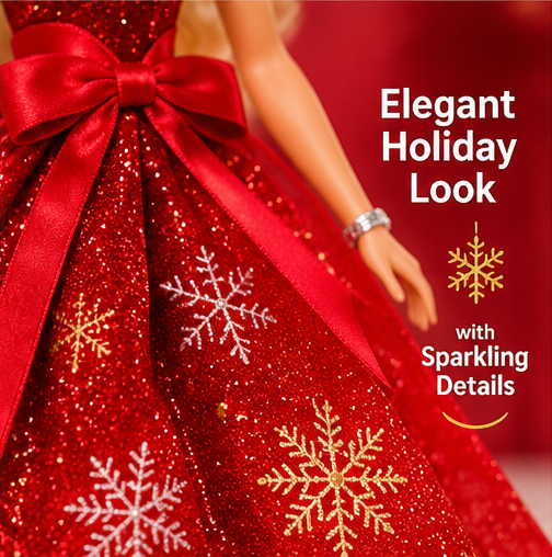 Barbie 2025 Holiday Doll – Special Edition Collectible Fashion Doll