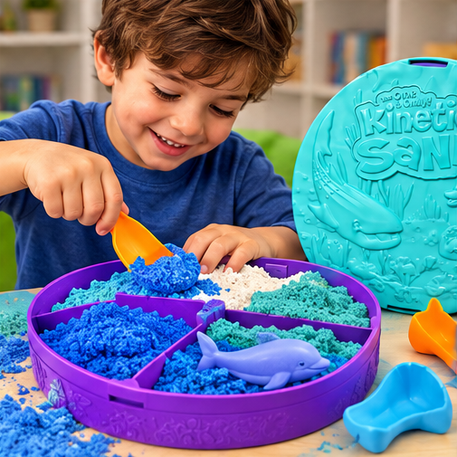 Kinetic Sand Project Planet Deep Sea Playset, 680 g