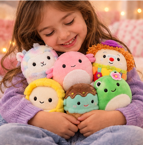Original Squishmallows Micromallows Plush Set – 6 Pieces