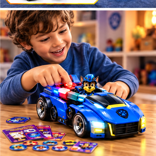 PAW Patrol: The Mighty Movie Chase Mighty Transforming Cruiser Toy