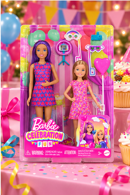 Barbie Celebration Fun Doll Set with Accessories