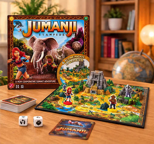 Jumanji Stampede – Cooperative Board Game Adventure