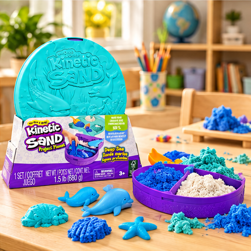 Kinetic Sand Project Planet Deep Sea Playset, 680 g