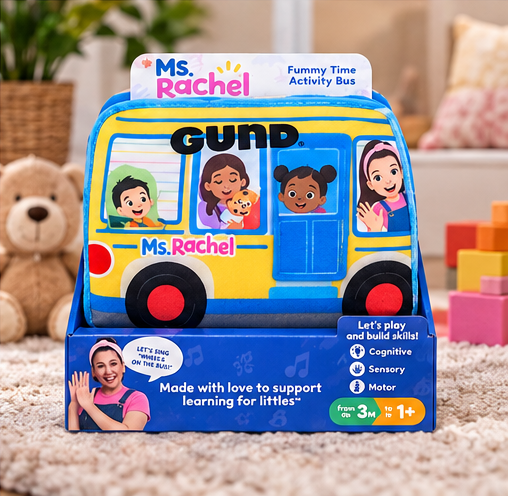 Ms. Rachel Funny Time Activity Bus – Soft Sensory Toy
