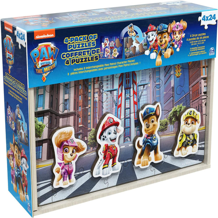 PAW Patrol Movie Wooden Puzzle 4-Pack