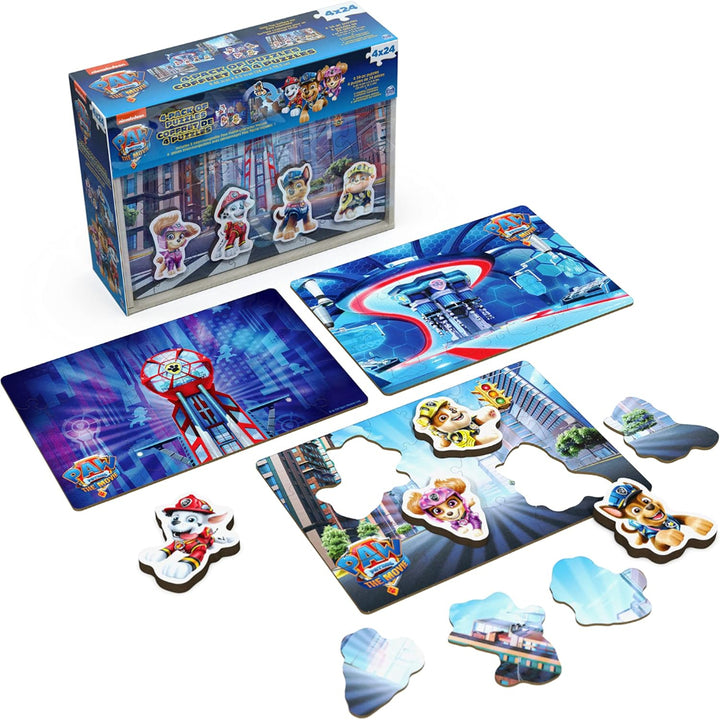 PAW Patrol Movie Wooden Puzzle 4-Pack