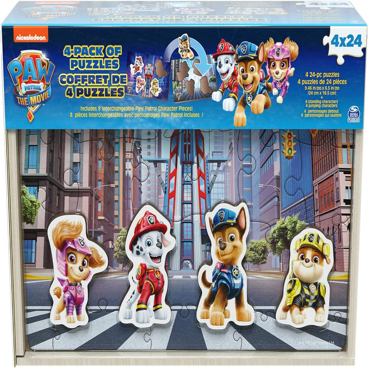 PAW Patrol Movie Wooden Puzzle 4-Pack