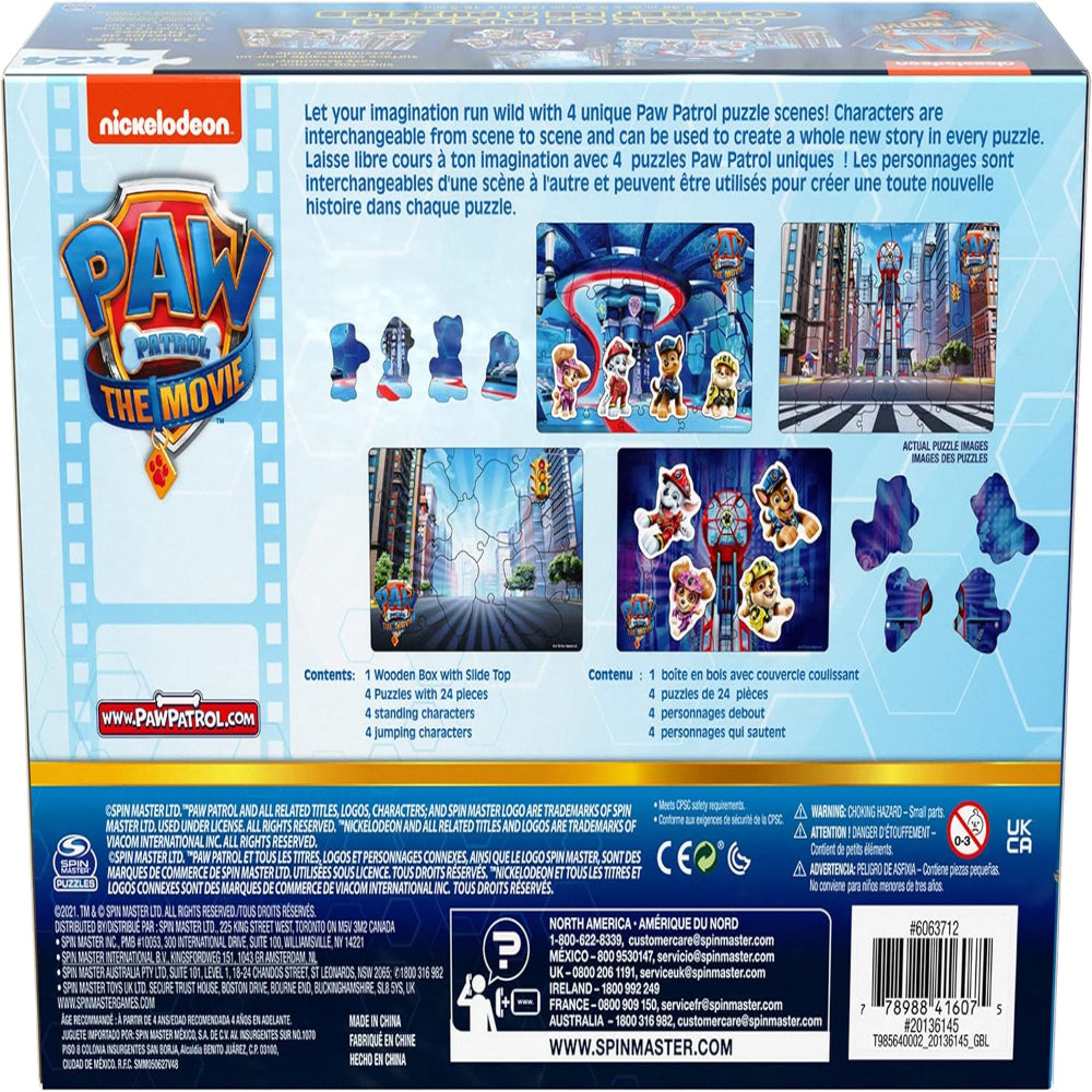 PAW Patrol Movie Wooden Puzzle 4-Pack