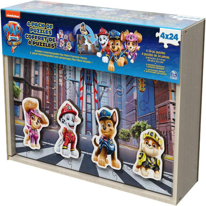 PAW Patrol Movie Wooden Puzzle 4-Pack