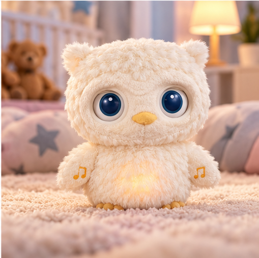 Baby U Sleepy Eyes Owl Soother Plush Toy