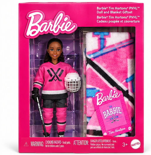 Barbie Tim Hortons PYHLL Doll and Blanket Giftset – Mattel