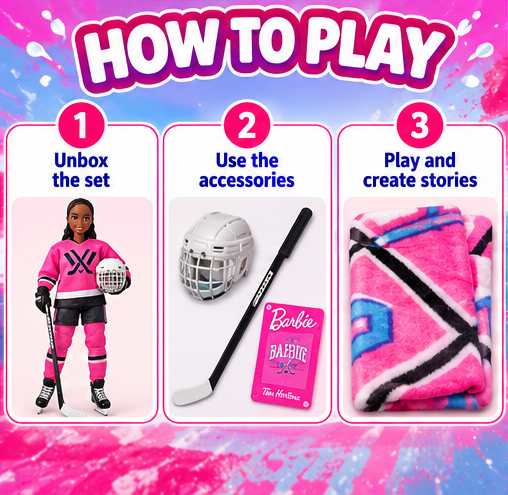 Barbie Tim Hortons PYHLL Doll and Blanket Giftset – Mattel
