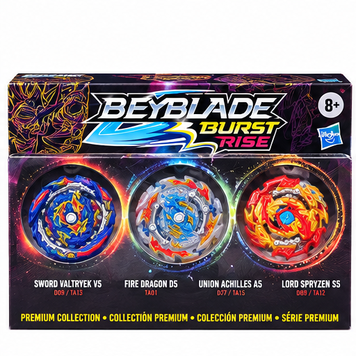 Beyblade Burst Rise Premium Collection – 4 Spinning Tops