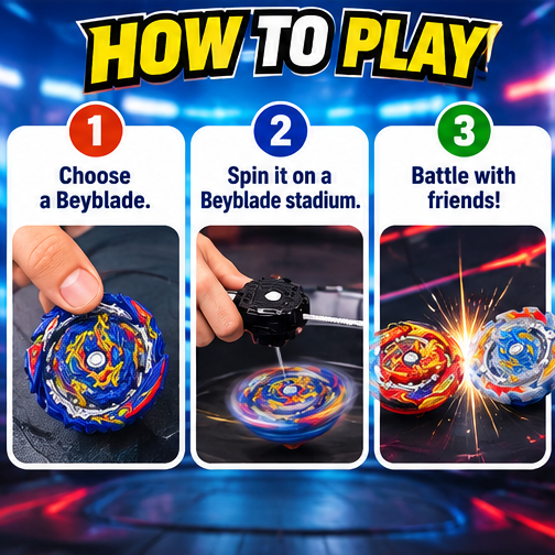 Beyblade Burst Rise Premium Collection – 4 Spinning Tops