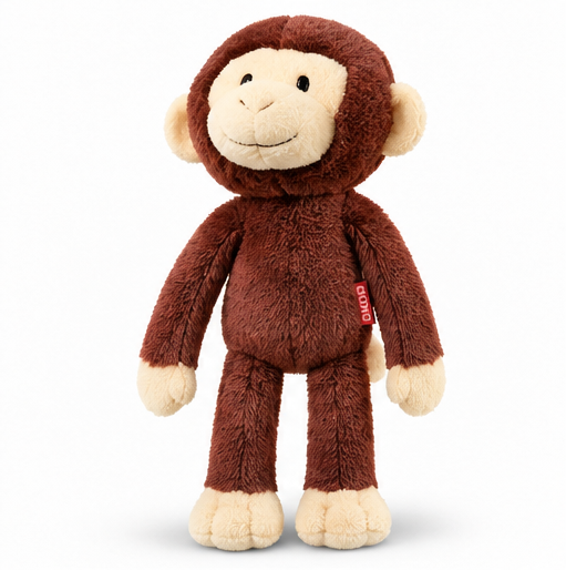Plush Monkey Soft Toy – Brown Stuffed Animal