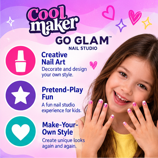 Cra-Z-Art Go Glam Nail Studio – Nail Art Maker Kit