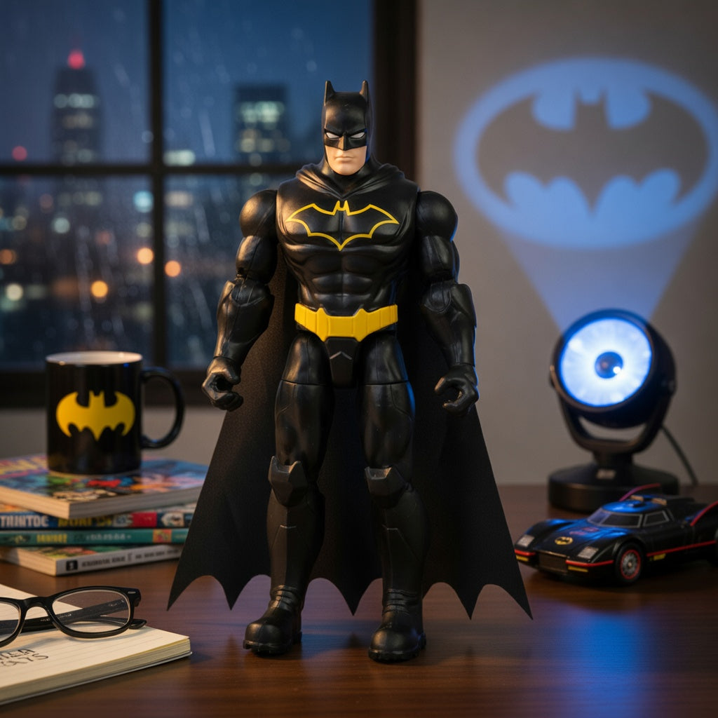 DC Batman Action Figure with 3 Surprise Accessories