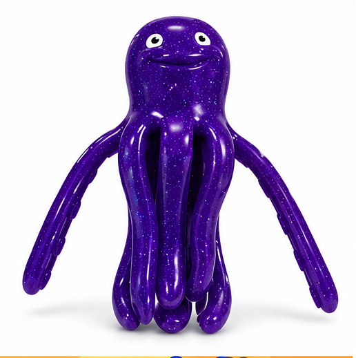 Disney Pixar Toy Story Stretch Purple Octopus Figure – Poseable Toy