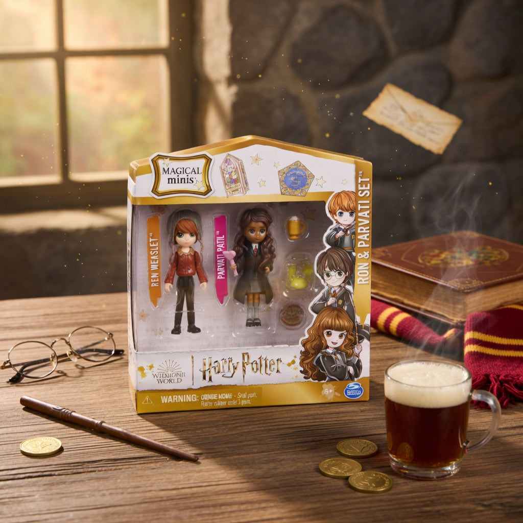 Harry Potter Magical Minis Ron Weasley Parvati Patil Figure Set