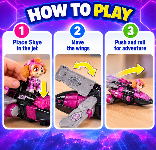 PAW Patrol Skye Mighty Movie Jet Toy
