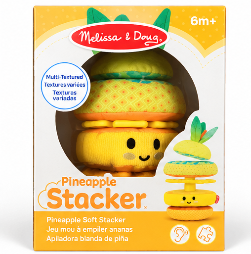 Melissa & Doug Pineapple Soft Stacker – Baby Sensory Toy