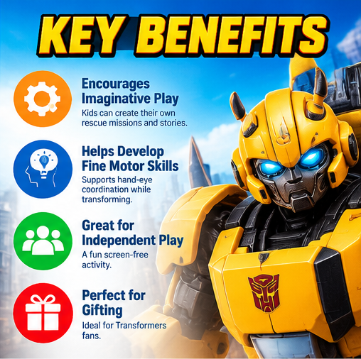 Transformers Bumblebee Beast Alliance – Bumblebee Action Figure, Yellow Sports Car