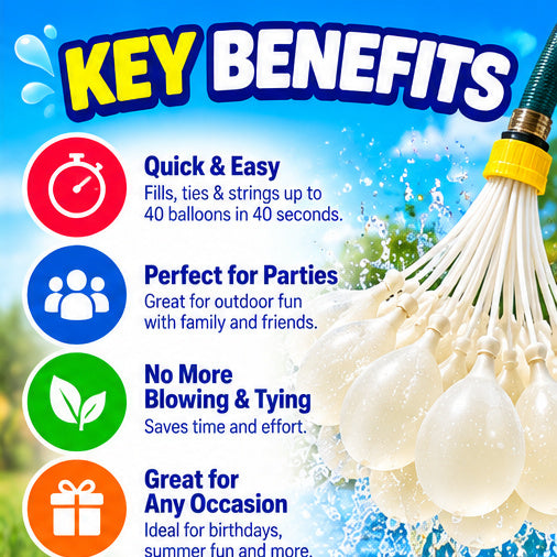 ZURU Bunch O Balloons Self-Sealing Party Balloons – White, 24 Count
