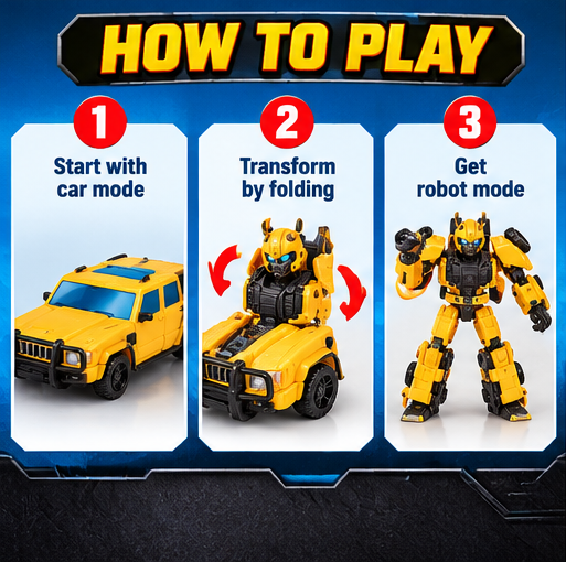 Transformers Bumblebee Beast Alliance – Bumblebee Action Figure, Yellow Sports Car