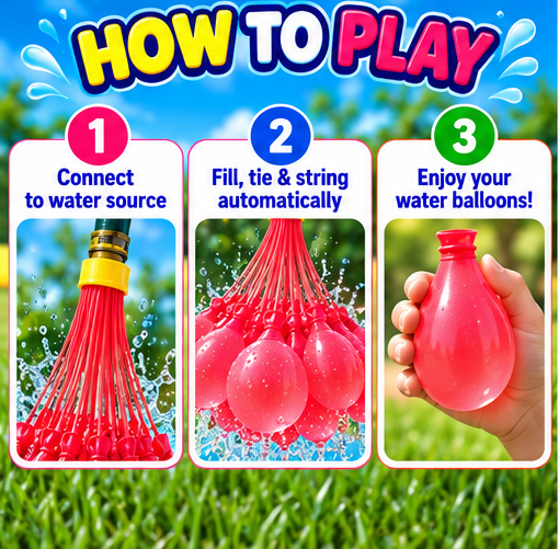 ZURU Bunch O Balloons Self-Sealing Party Balloons – Red, 24 Count