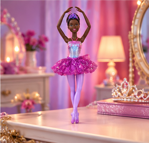 Barbie Dreamtopia Twinkle Lights Ballerina Doll – Purple Tutu