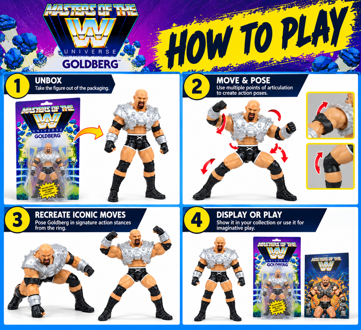 Masters of the WWE Universe Goldberg Action Figure