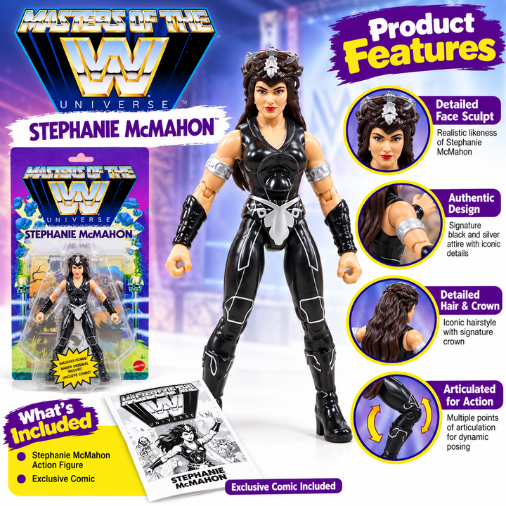 Masters of the WWE Universe Stephanie McMahon Action Figure