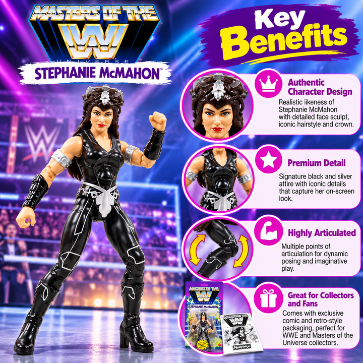 Masters of the WWE Universe Stephanie McMahon Action Figure