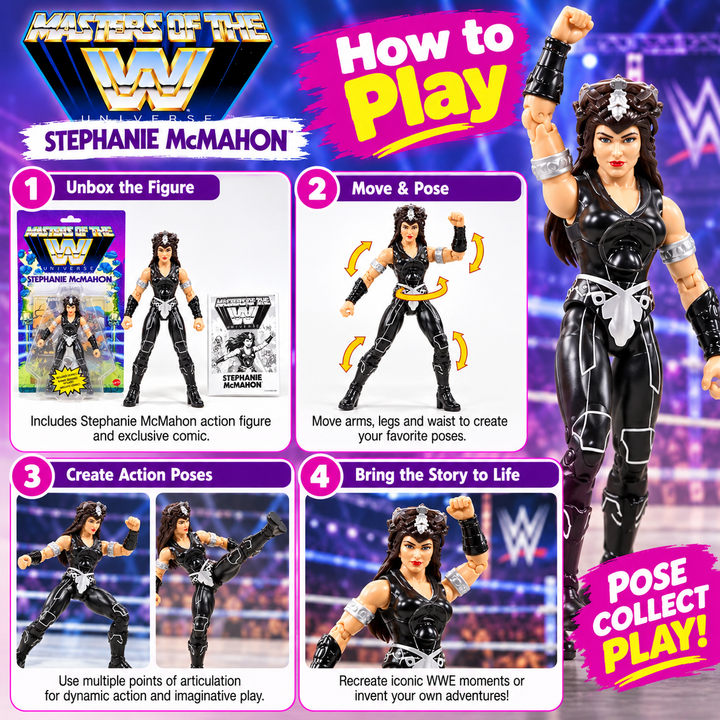 Masters of the WWE Universe Stephanie McMahon Action Figure