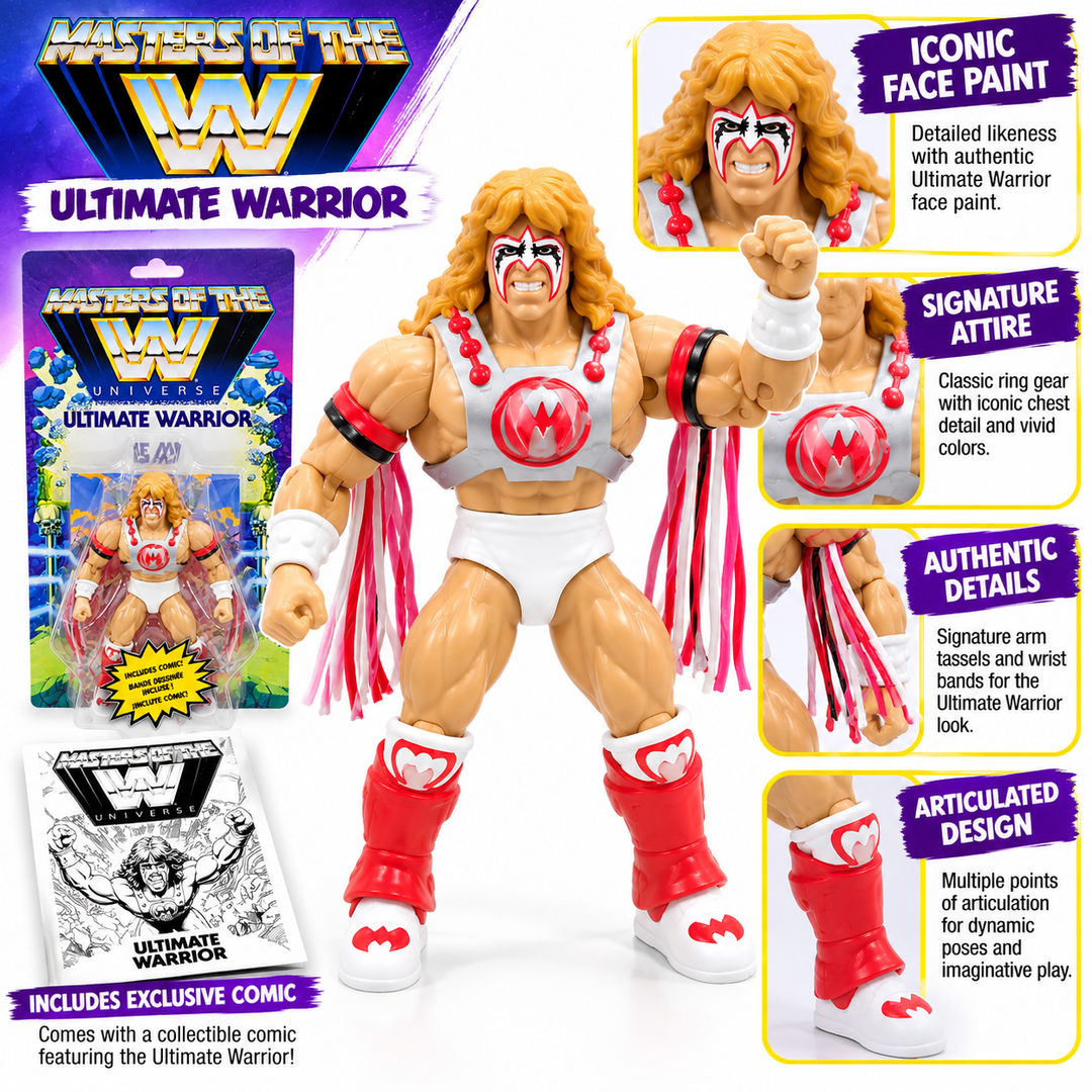Masters of the WWE Universe Ultimate Warrior Action Figure