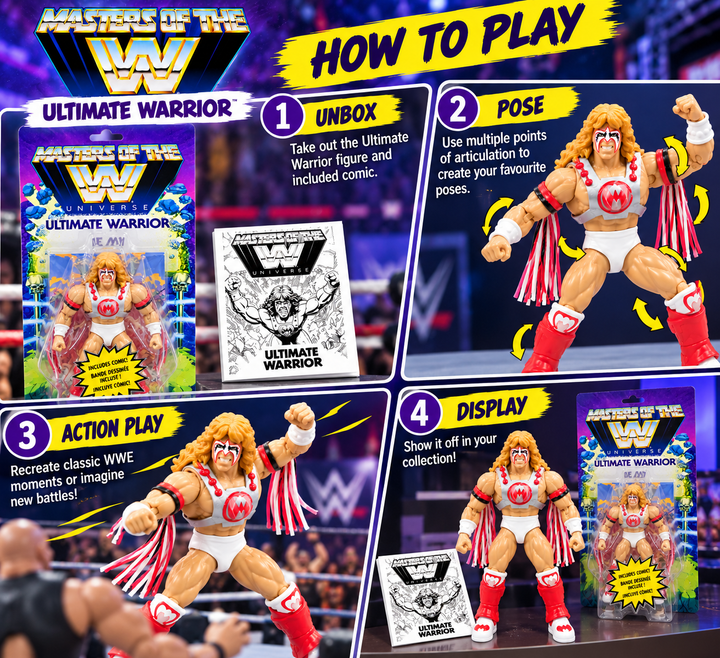 Masters of the WWE Universe Ultimate Warrior Action Figure