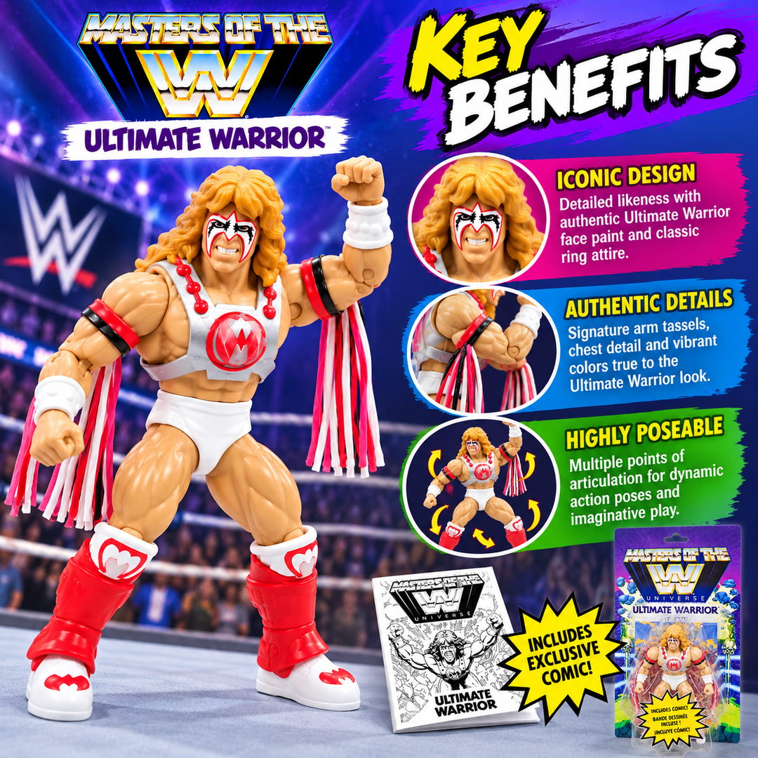 Masters of the WWE Universe Ultimate Warrior Action Figure