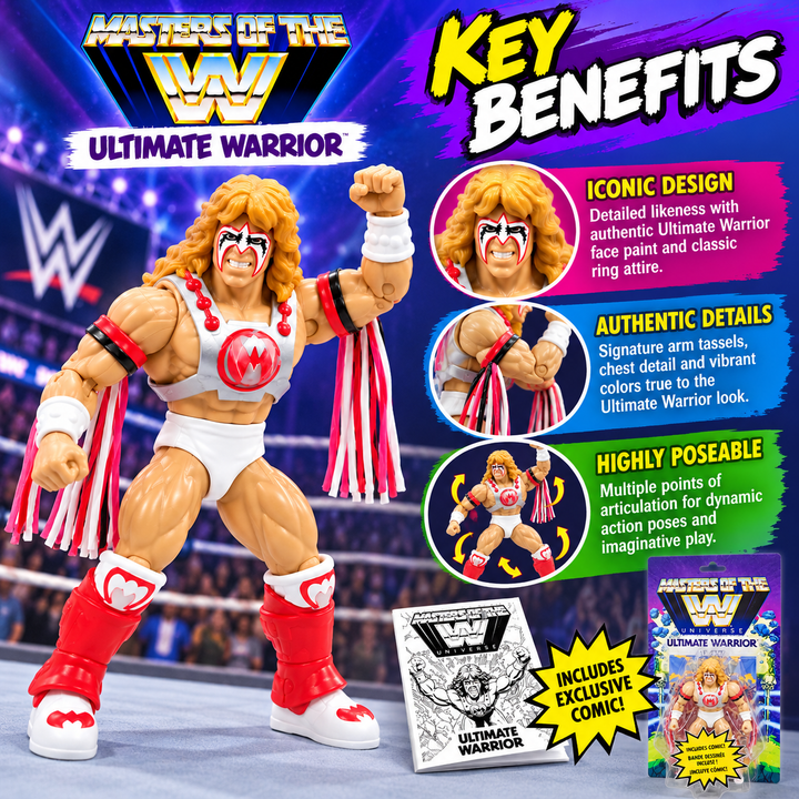 Masters of the WWE Universe Ultimate Warrior Action Figure