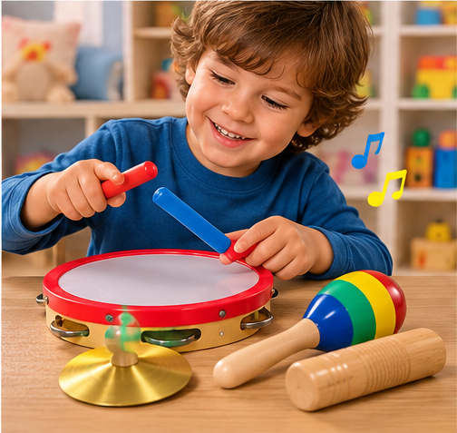 Melissa & Doug Band in a Box – Musical Instrument Set