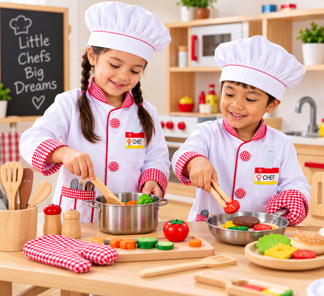 Melissa & Doug Chef Costume Dress-Up Set for Kids